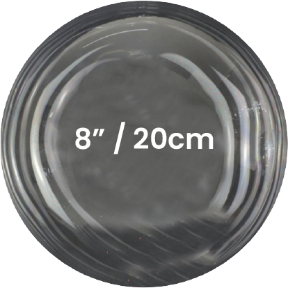 Bubble Translúcido 8" 20cm