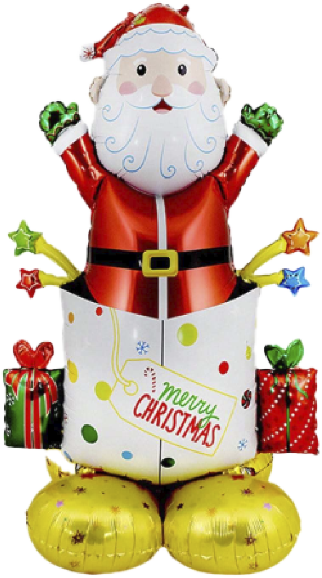 Balão Metalizado Papai Noel - 125x97cm