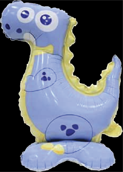 Balão Metalizado Mini Animal C/ Base -  Estegossauro -   45x34CM