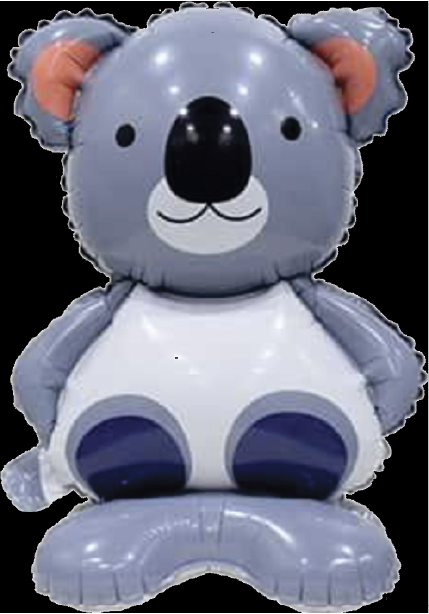  Balão Metalizado Mini Animal C/ Base - Coala - 41x30CM