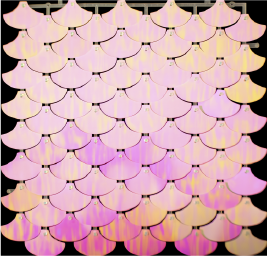 Shimmer Wall Leque - Rosa