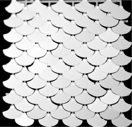 Shimmer Wall Leque - Prata