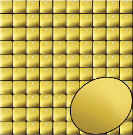 Shimmer Wall Fosco - Dourado