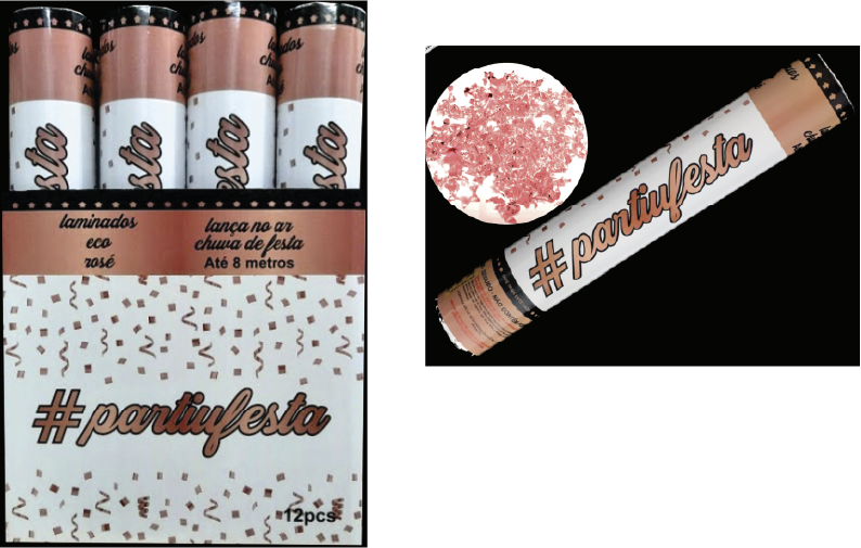 Lança Confete Eco Rosé