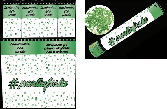 Lança Confete Eco Verde