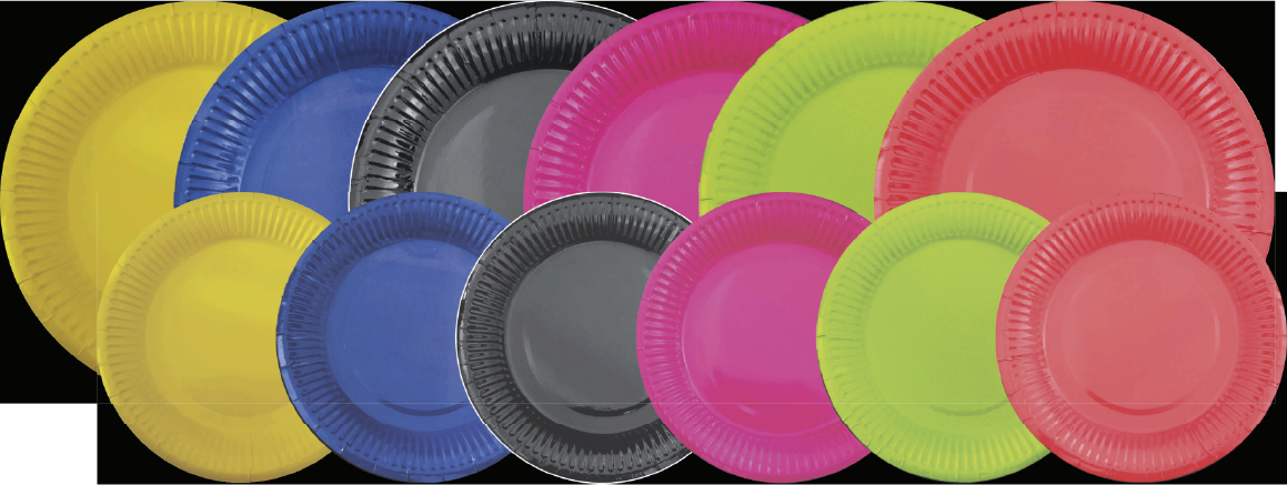 Prato de Papel 9" 23cm - 7" 18cm